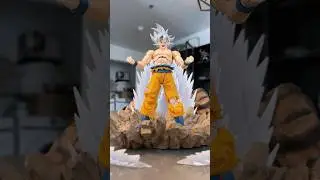 Posing with SH Figuarts Ultra Instinct  Goku and Beast Gohan #actionfigure #goku #gohan #dragonball