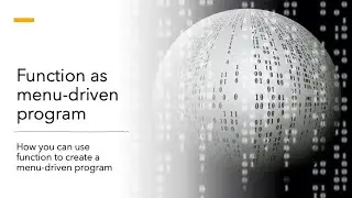 BeezMind C++ Program - Function as menu-driver program