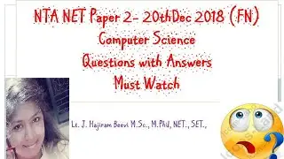 NTA NET Paper 2 Computer Science answer keys Dec 2018 part 4