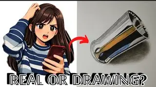 “Real Glass or Just a Drawing? 😱 Hyper Realistic Art”