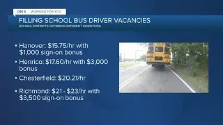 School districts are trying to get more bus drivers on board