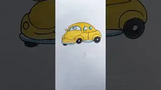 Drawing taxi easy drawing idea for kids #shorts #kids