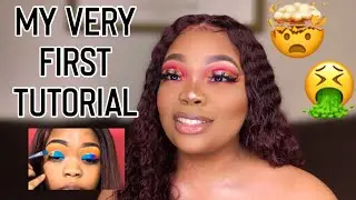 Reacting To My VERY FIRST Makeup Tutorial 😭 | Made Up by Kirsten