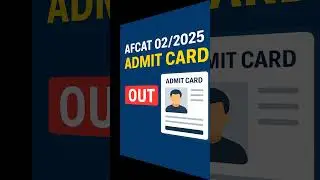 AFCAT 2025 Admit Card Download | AFCAT 02/2025 Hall Ticket Released I #sarkarirojgarsamachar