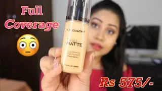 L.A Colour foundation review/Demo in hindi | Shikha style