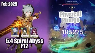 Razor Physical Plunge | 5.4 Abyss F12 Second Half | Razor Log | Genshin Impact