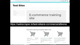 scrap product from site :https://webscraper.io/test-sites/e-commerce/allinone and show result in gui