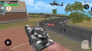 Real Gangster Crime (Car Robot Attack Iron Tank) - Real Hero Fight Robot Car on Army Tank - HD