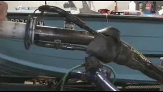 Part 41: How to disassemble a motocross bike. Removing throttle tube and cable.YZ250F