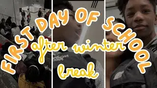 FIRST DAY OF SCHOOL *after winter break | Track practice, new schedule, highschool!