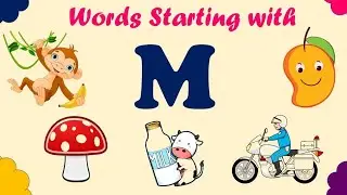 M letters Words for kids | Nursery Rhyme | Educational poem for kids | Kiddos Academy