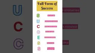 Full form of Success in English Grammar | Meaning of Success