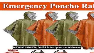 Emergency Water Proof Raincoat Aluminum Film Disposable Poncho Cold Insulation Rainwear Blankets S