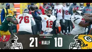 Buccaneers Vs Packers First Half NFC Championship Highlights | 2020-21 NFL Playoffs