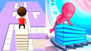 Stack Dash Vs Stack Colors Gameplay All Levels iOS,Android Walkthrough Mobile Game Update Max Level