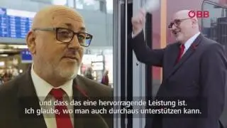 ÖBB Perspektivenwechsel: Vorstand Andreas Matthä als Zugbegleiter