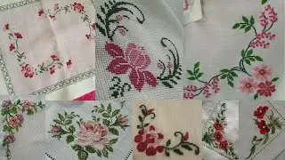 Top - 30+ Cross stitch corner flower patterns | Dusuti/Charsuti corner flower designs