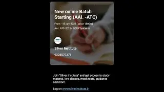 AAI ATC COURSE 2022 :   CALL 9325579376 FOR REGISTRATION