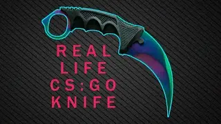 REAL LIFE CS:GO KNIFE UNBOXING! Karambit Fade Knife