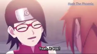 Sarada Vs ChoCho full fight Chunin Exams