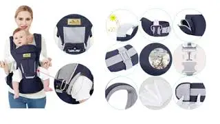 Viedouce Baby Carrier Ergonomic with Hip Seat | Soft Carriers for Baby and Mom