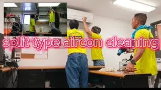 split  wall mounted type aircon cleaning