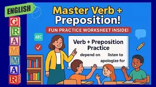 Master Verbs + Prepositions in English! 💪🎓 | Fun Quizzes 🧩✨ | English Grammar | Collocations