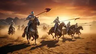 Sandstorm Charge Knights at Full Gallop
