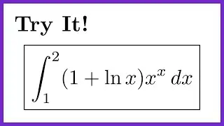 Try It! Epic U-Substitution Integral