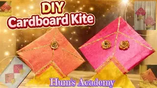 DIY Cardboard Kite 🪁 | Festival Craft ideas 💡