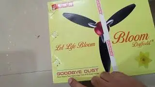 Usha Bloom Daffodil Goodbye Dust Ceiling Fan 1250mm | Sparkle Golden and Brown