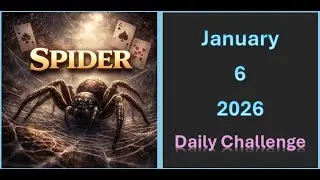 Spider Solitaire January 6, 2026 - Microsoft Daily Challenge