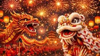 LUNAR NEW YEAR CHINA 2026 🇨🇳 | EPIC Dragon & Lion Dance Parade + Fireworks (4K FULL EVENT)