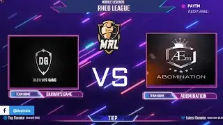Darwin Gaming VS ABOMINATION | MRL 2020 | TIEP Indian ml tournament.
