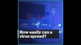 This experiment shows how quickly viruses spread at the dinner table