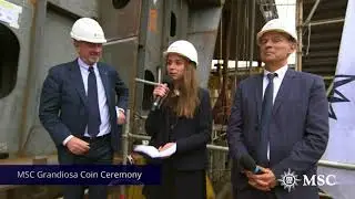 Celebraci&oacute;n de hitos importantes para MSC Cruceros en STX France