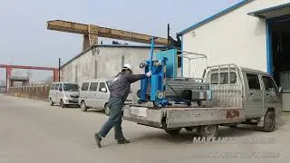 How to load a aluminum lift platform in/out of the pickup truck.