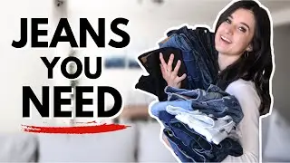 5 TYPES OF JEANS EVERY WOMEN NEEDS! / DENIM Wardrobe Essentials 2020