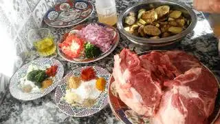البرانية/اللحم بالبرانية /المدربل /اللحم بالدنجال /البرانية على الطريقة المراكشية.