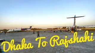 Full Landing Video Dhaka To Rajshahi By Air Us Bangla Airlines. #flight #usbanglaairlines #byair