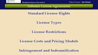 090713 Software License Rights, Types and Costs