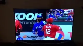 Texas Ranger Fight Rougned Odor vs Jos&eacute; Bautista