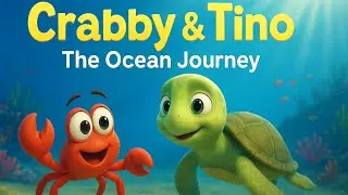Crabby & Tino: The Ocean Journey 🐢✨ | Pixar-Style 3D Animated Short Film (Full 3 Minutes)