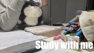 STUDY WITH ME 2hrs | Background noise,no music,no break | ASMR | real time｜motivation