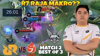 SENGIT PARAH SAMPE 26 MENIT COY!! MAKRO CHOU R7 MENGUBAH KEADAAN!!  RRQ VS AURA MATCH2