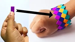Paper Wristband | Friendship Day Gift Ideas | Paper Bracelet | Paper Craft Friendship Day Wristband