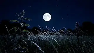 Night Ambient Sounds with Crickets & Wind | Natural Ambience for Deep Sleep & Relaxing Sleep 
