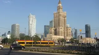3D WARSAW, POLAND Sightseeing Tour - Side by Side 3D