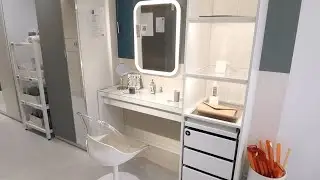 IKEA MALM Vanity Table Walkthrough &ndash; STORJORM Mirror & Storage Setup