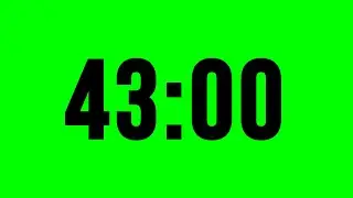 Timer 43 Minute With Alarm ⏱ No Music
